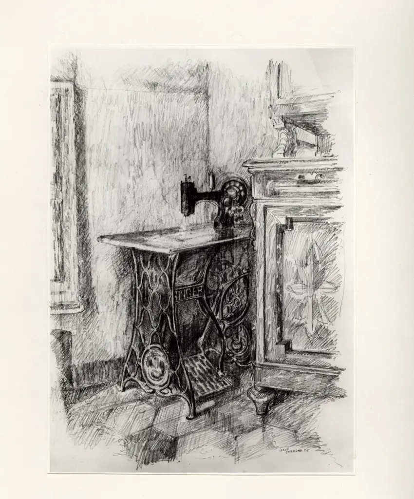 Giacomelli , Cremona, Italo - sec. XX - Disegno a lapis , fronte