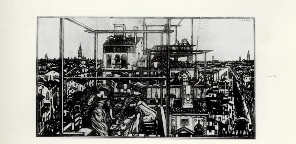 Anonimo , Cusin, Federico - sec. XX - Stavan sui tetti a imbiondire , fronte