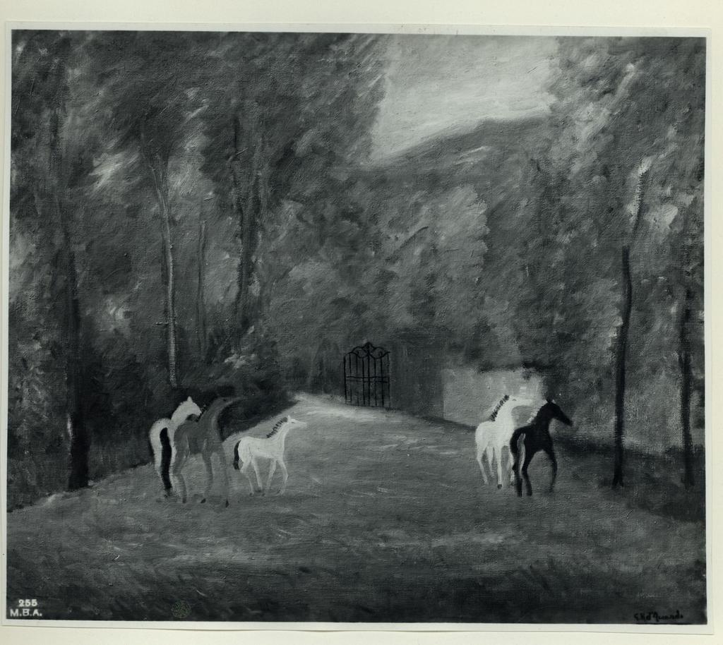 D'Accardi, Gian Rodolfo , Paesaggio con cavalli