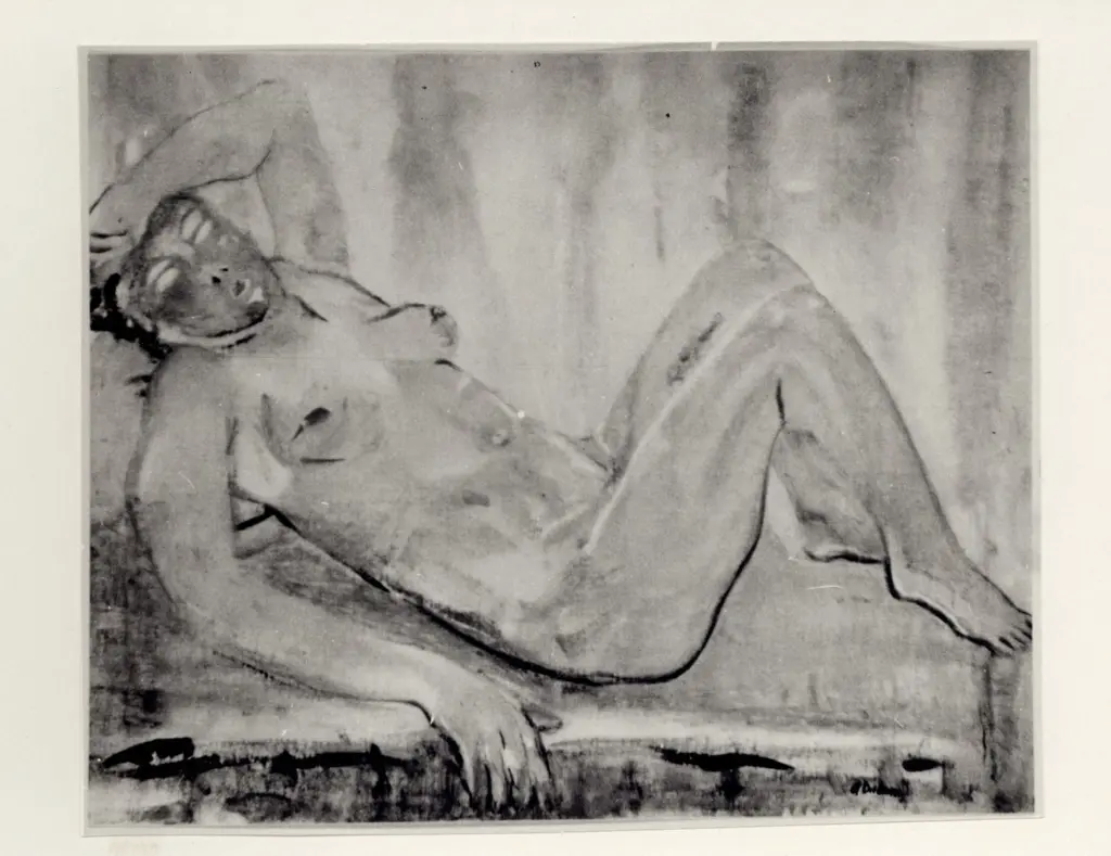 Dal Bon, Angelo , Nudo sdraiato