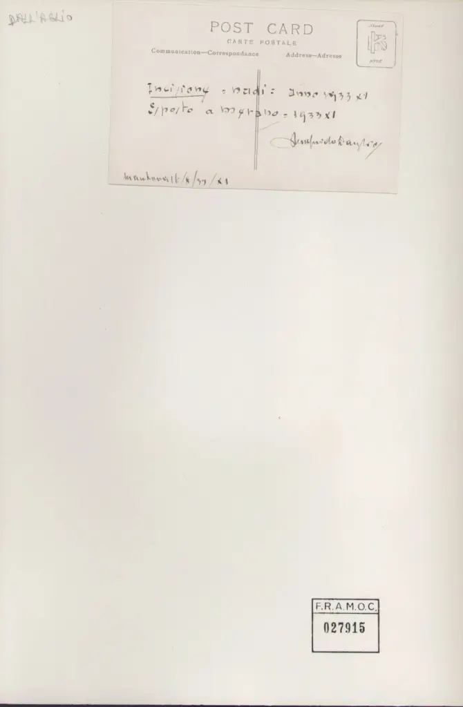 Anonimo , Dall'Aglio, Cesare - sec. XX - Nudi , retro