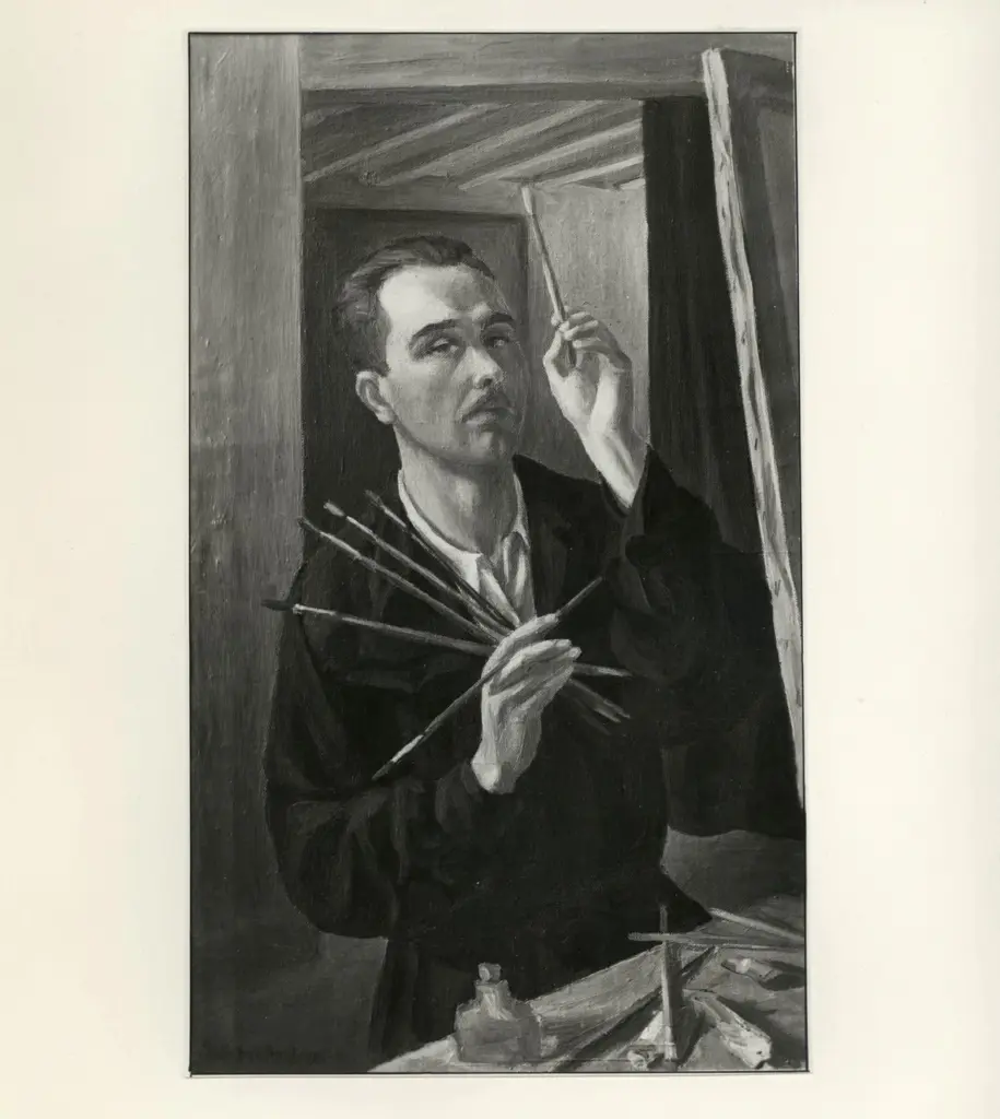 Giacomelli , Dall'Arnese, Tullio - sec. XX - Autoritratto , fronte