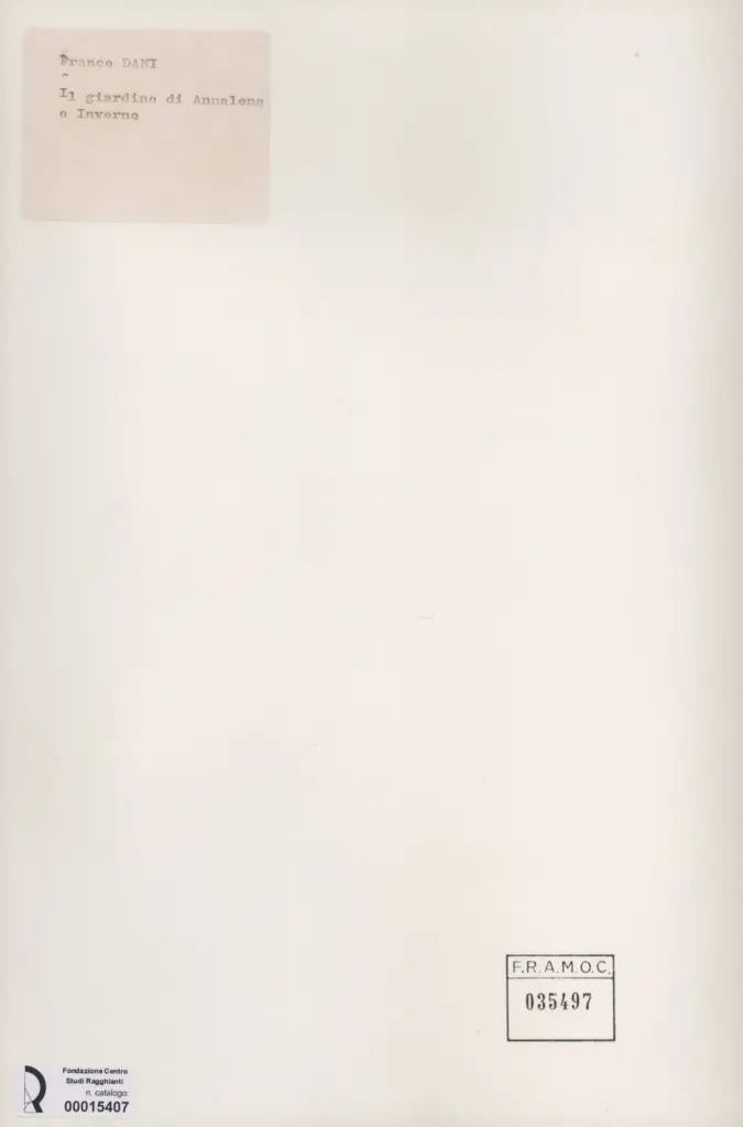 Anonimo, Anonimo , retro