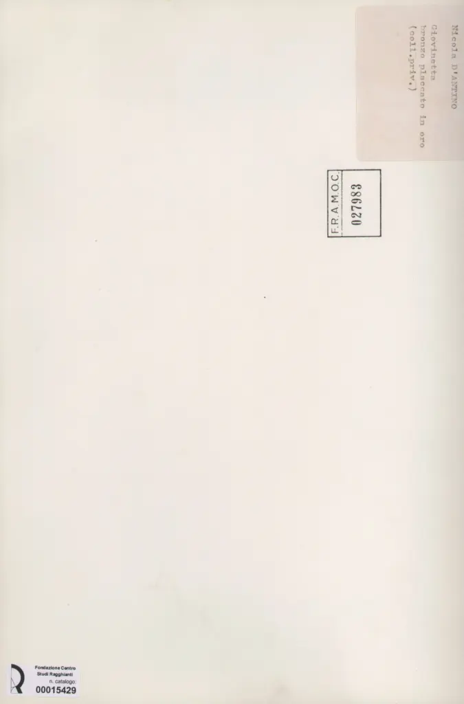 Anonimo, Anonimo , retro