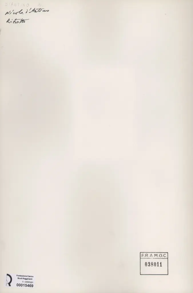 Anonimo, Anonimo , retro