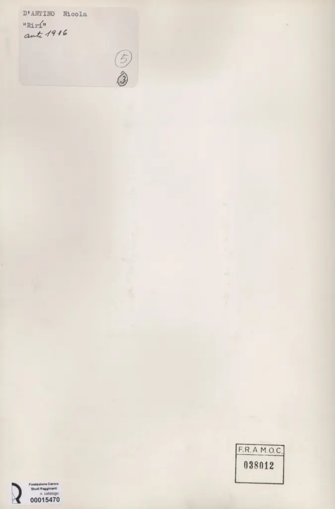 Anonimo, Anonimo , retro