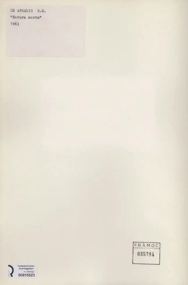 De Angelis, R.M. , retro