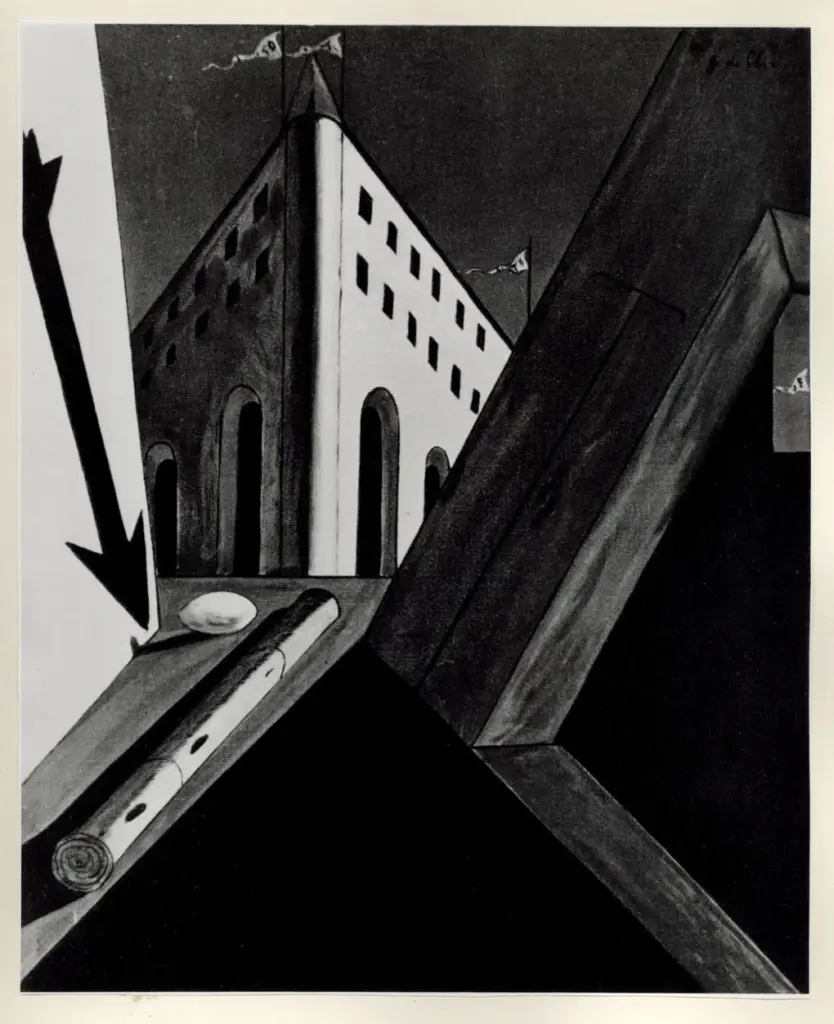 Universit&agrave; di Pisa. Dipartimento di Storia delle Arti&nbsp; , De Chirico, Giorgio - sec. XX - Il giorno di festa , fronte