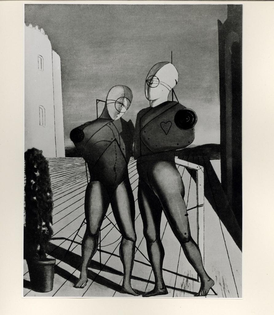 Anonimo , De Chirico, Giorgio - sec. XX - Il duetto , fronte