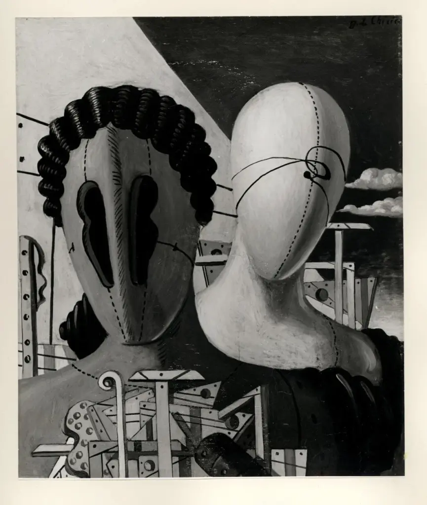 Anonimo , De Chirico, Giorgio - sec. XX - Due maschere , fronte