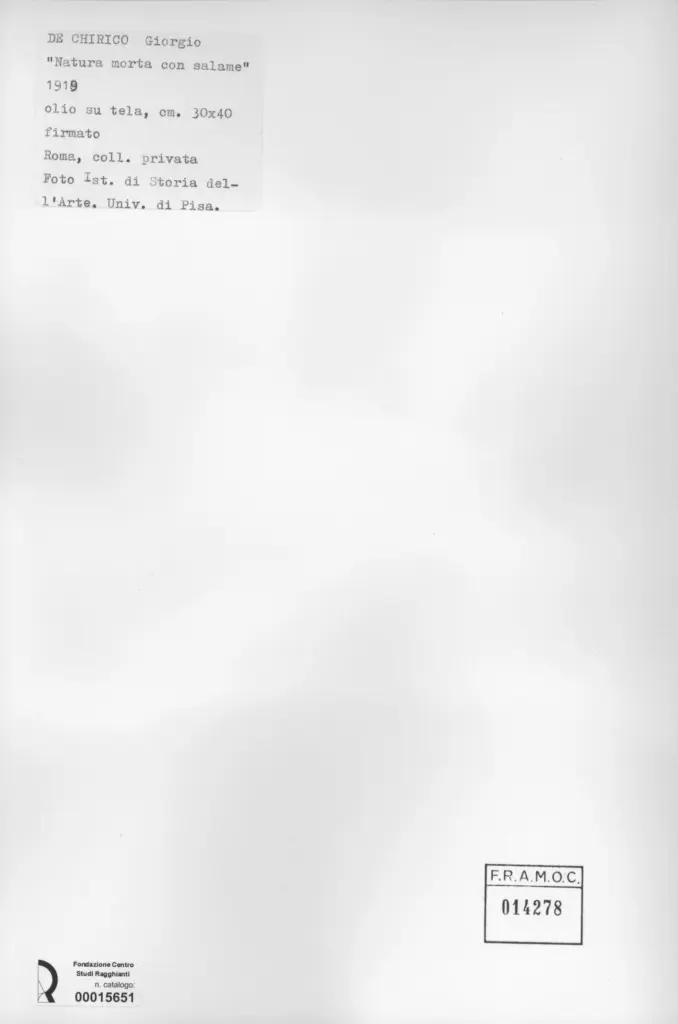 Universit&agrave; di Pisa. Dipartimento di Storia delle Arti&nbsp; , retro