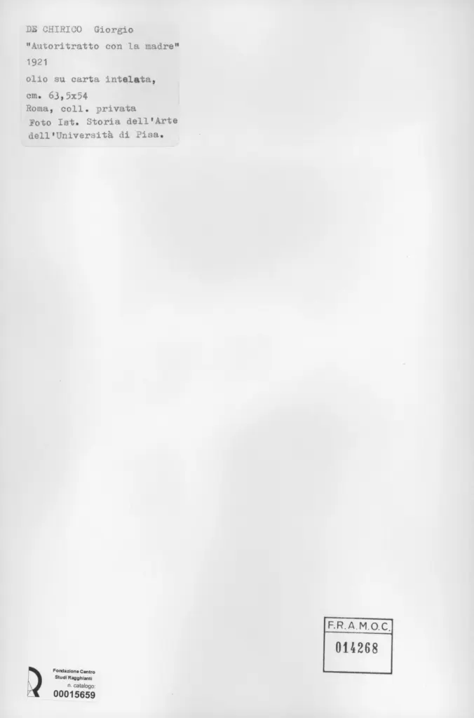 Universit&agrave; di Pisa. Dipartimento di Storia delle Arti&nbsp; , retro