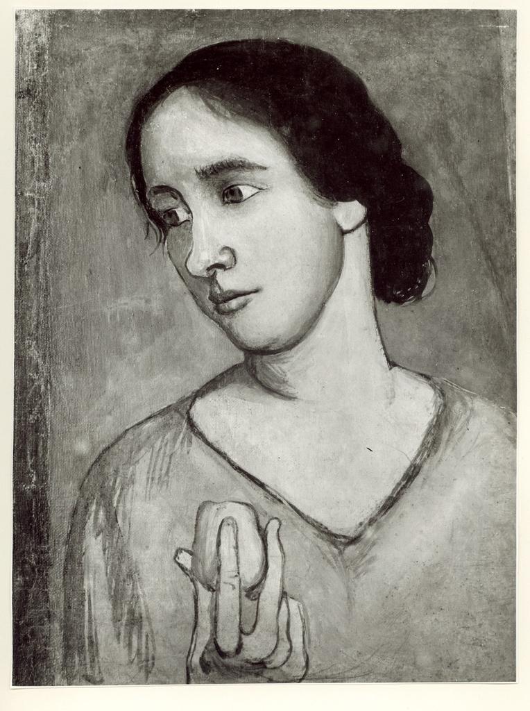 Anonimo , De Chirico, Giorgio - sec. XX - Donna con la mela , fronte