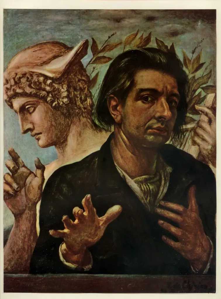 Anonimo , De Chirico, Giorgio - sec. XX - Autoritratto , fronte