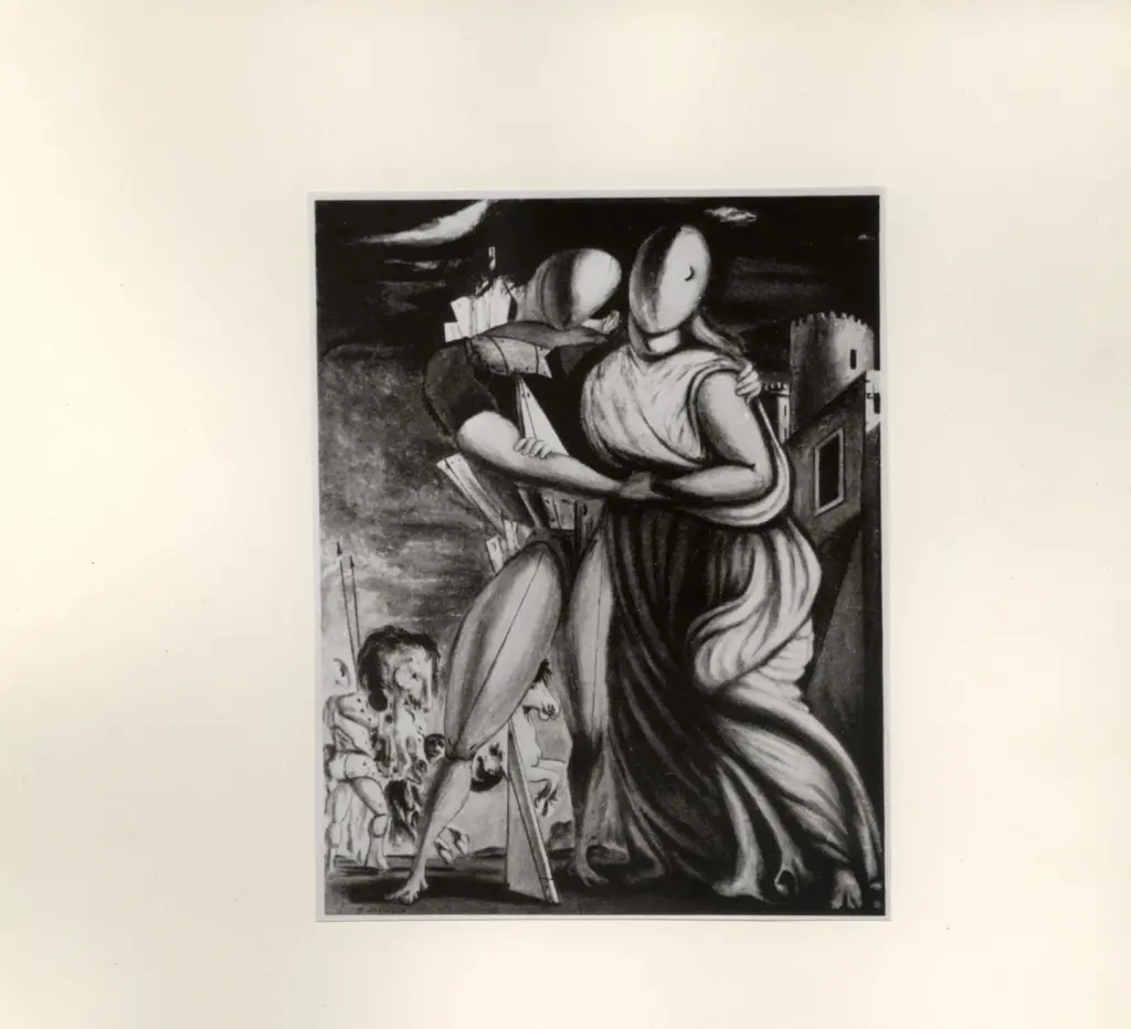 Anonimo , De Chirico, Giorgio - sec. XX - Ettore e Andromaca , fronte