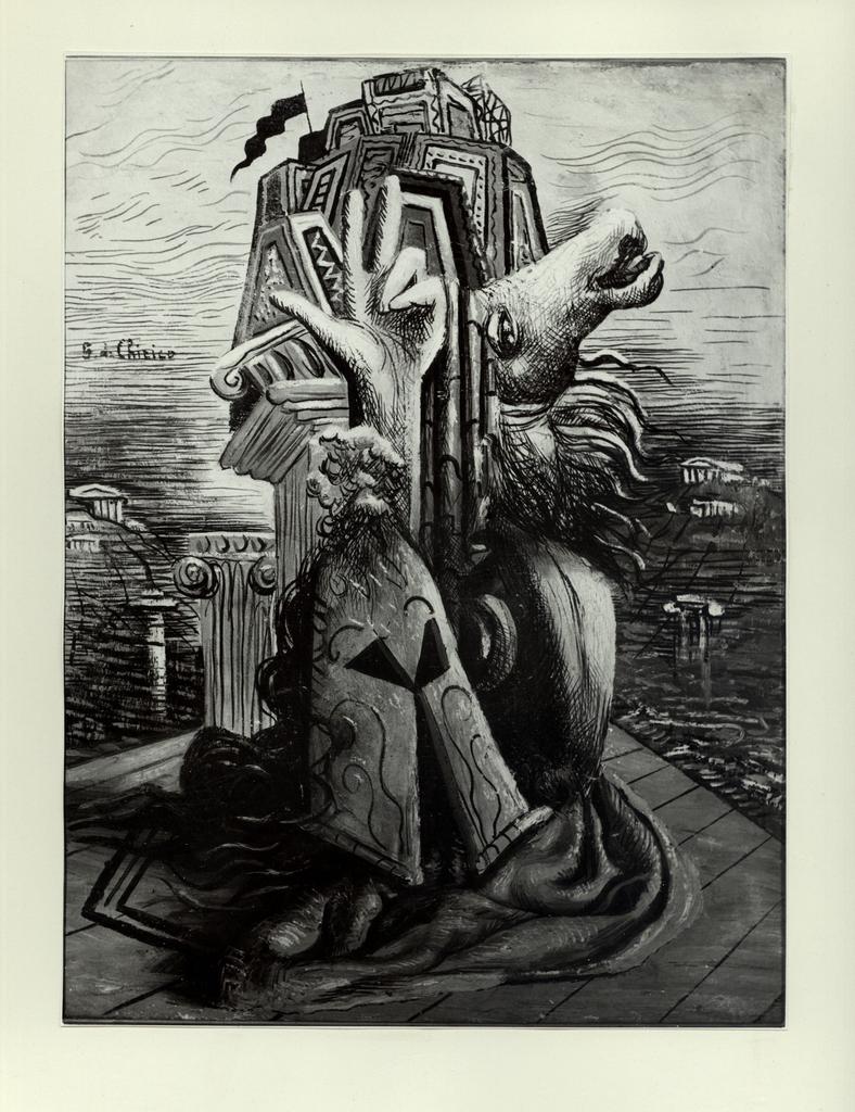 Anonimo , De Chirico, Giorgio - sec. XX - Trofeo , fronte