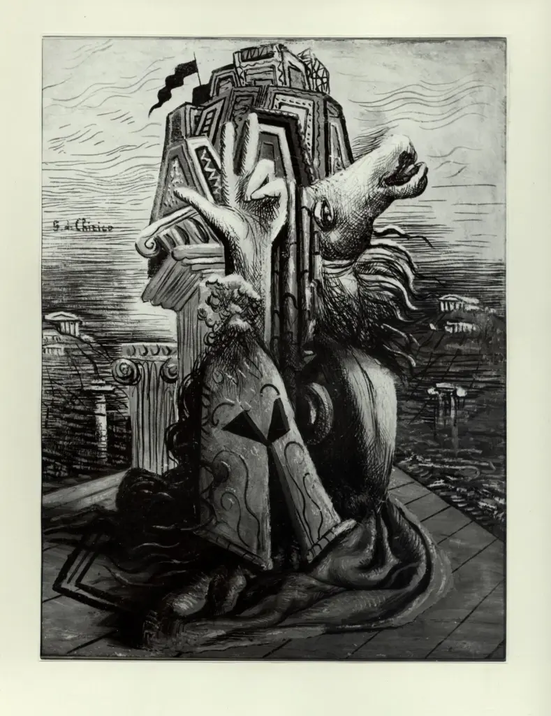 Anonimo , De Chirico, Giorgio - sec. XX - Trofeo , fronte