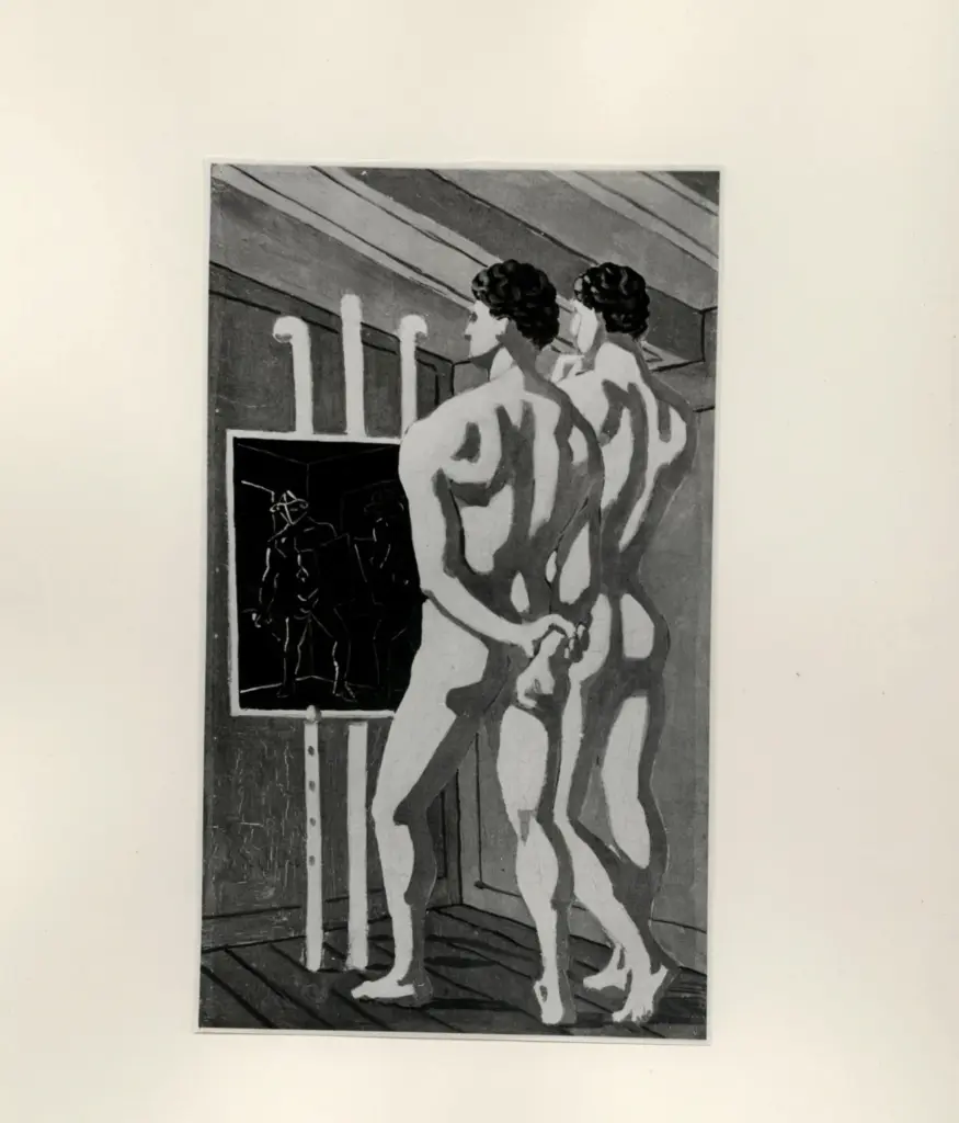 Anonimo , De Chirico, Giorgio - sec. XX - Scuola di Gladiatori , fronte