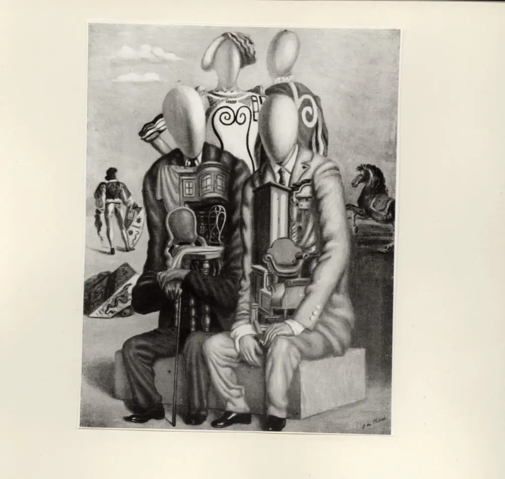 Anonimo , De Chirico, Giorgio - sec. XX - I nobili e i borghesi , fronte