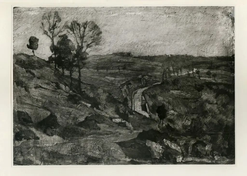 Anonimo , De Grada, Raffaele - sec. XX - La strada di Volterra , fronte