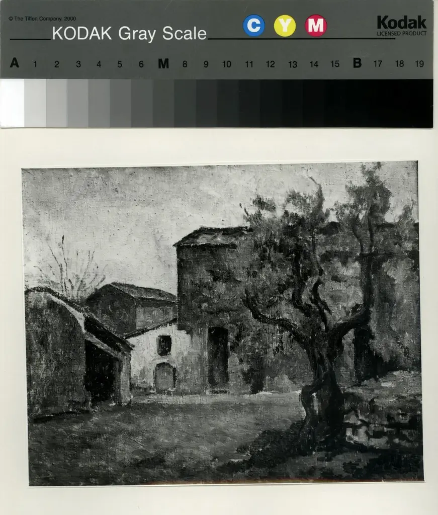 Fotografia Ferruzzi , De Grada, Raffaele - sec. XX - Casolare in Toscana , fronte