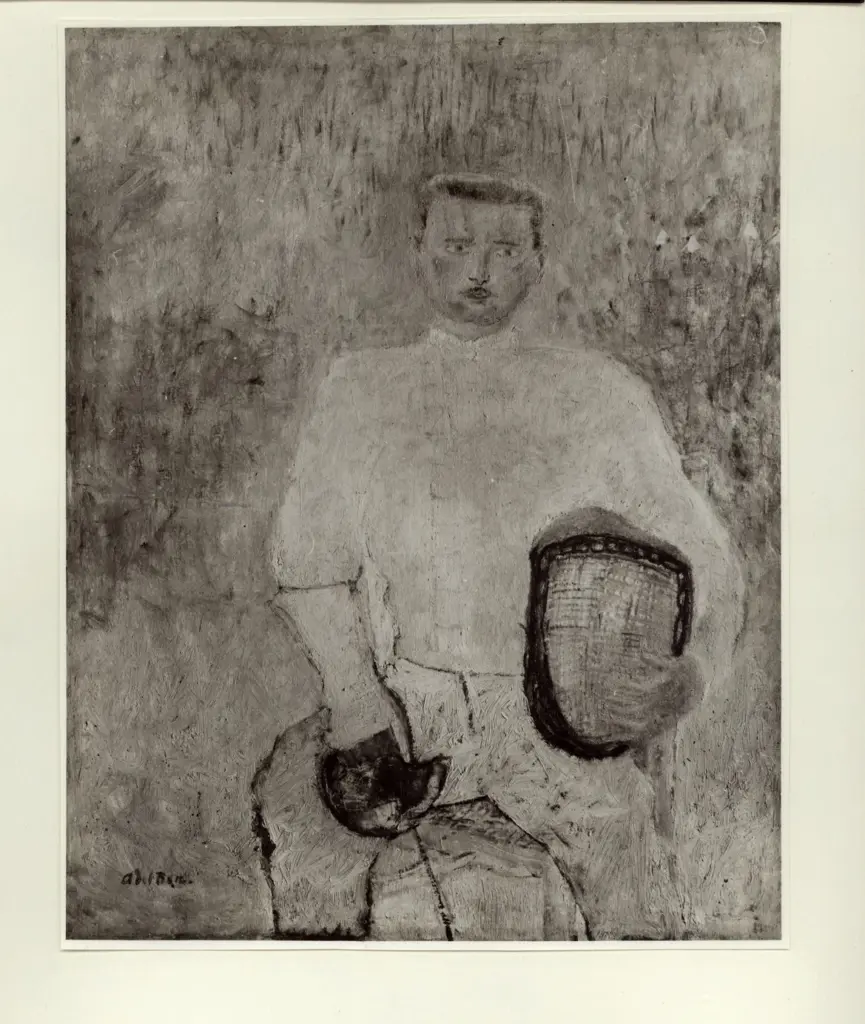 Anonimo , Del Bon, Angelo - sec. XX - Lo schermidore , fronte