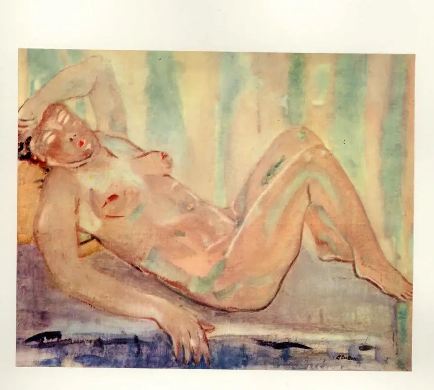 Del Bon, Angelo , Nudo sdraiato