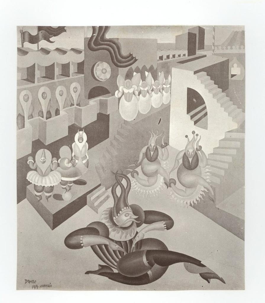 Anonimo , Depero, Fortunato - sec. XX - Ritmi plastici (Omaggio a Strawinsky) , fronte
