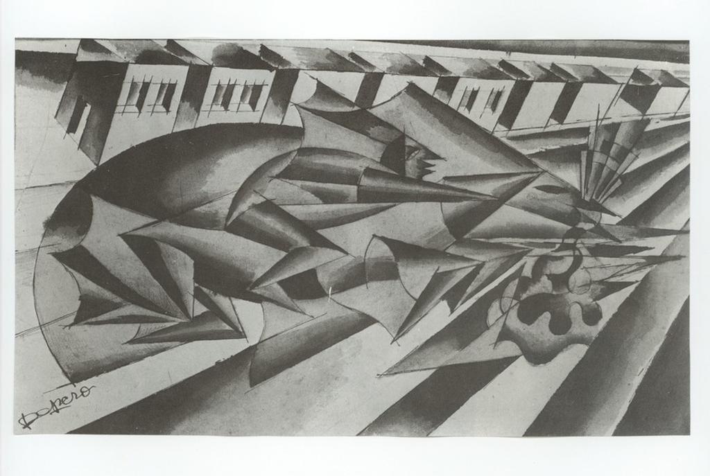 Anonimo , Depero, Fortunato - sec. XX - Nitrito in velocità , fronte