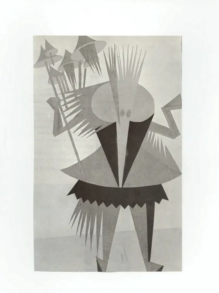 Anonimo , Depero, Fortunato - sec. XX - Costume teatrale , fronte