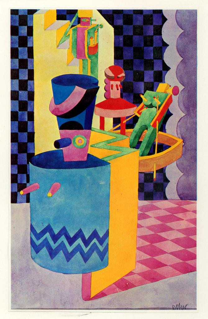Anonimo , Depero, Fortunato - sec. XX - Gli automi , fronte