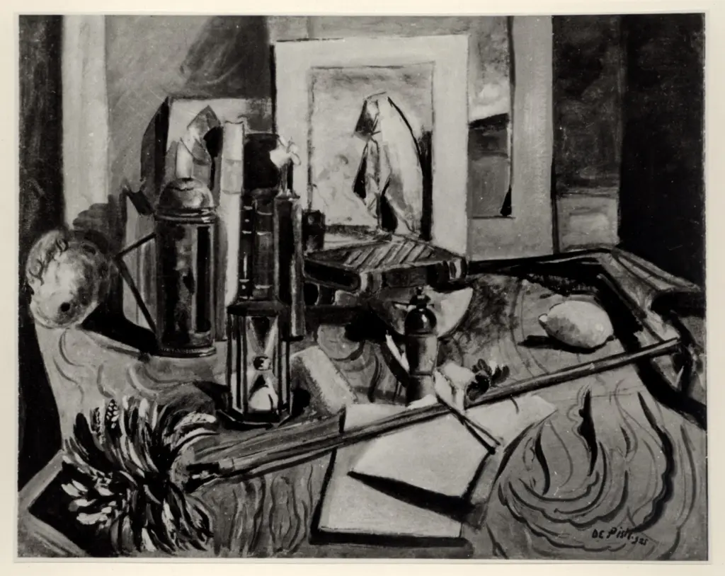 Anonimo , De Pisis, Filippo - sec. XX - Natura morta con capriccio di Goya , fronte