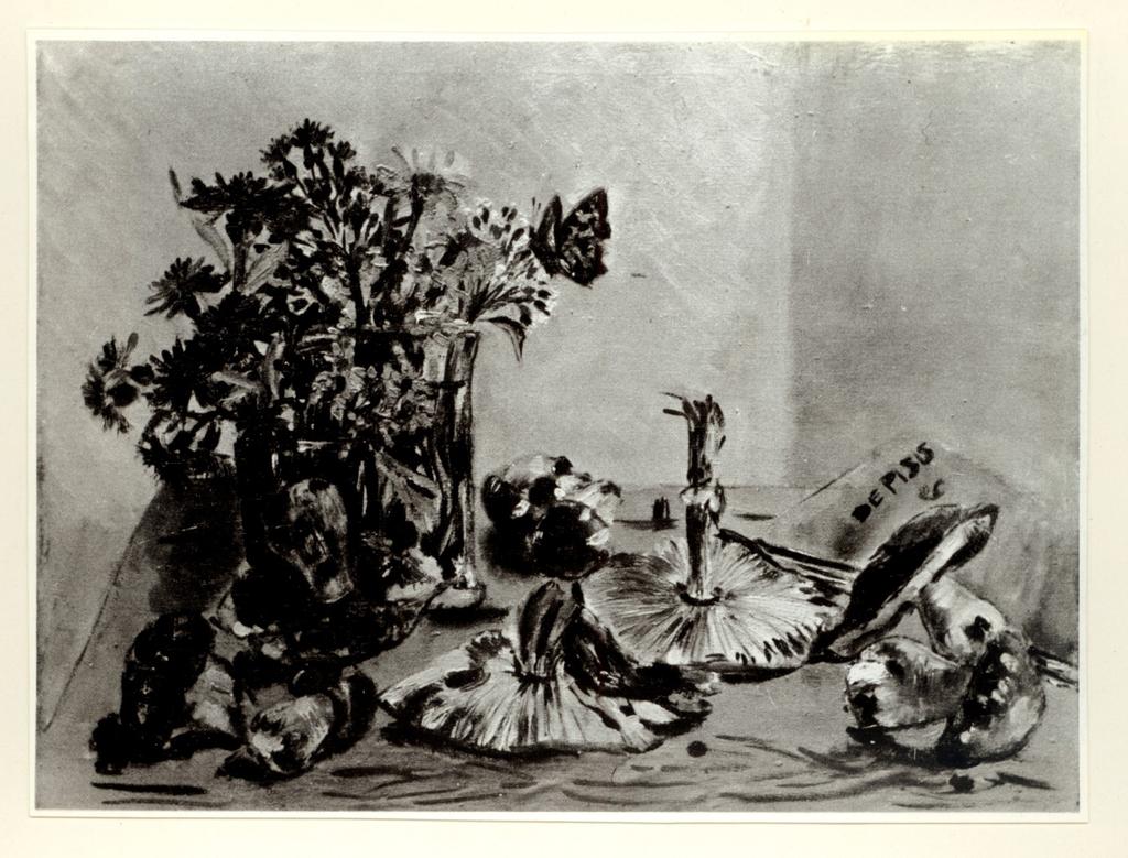 Anonimo , De Pisis, Filippo - sec. XX - Natura morta con funghi , fronte