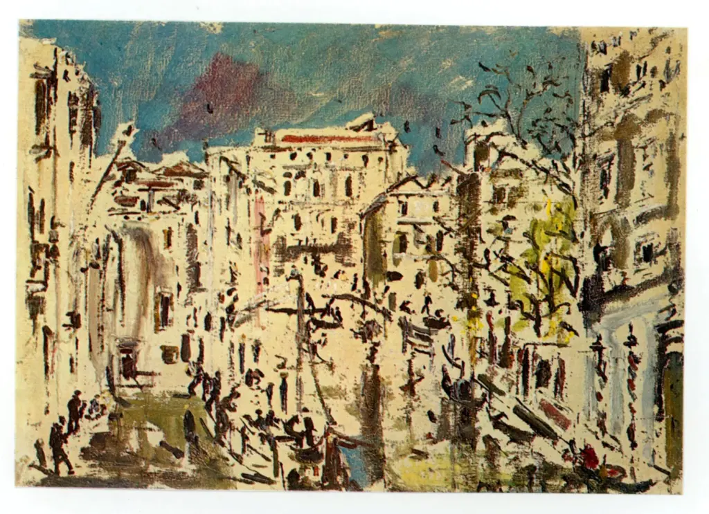 De Pisis, Filippo , Veduta di citt&agrave;