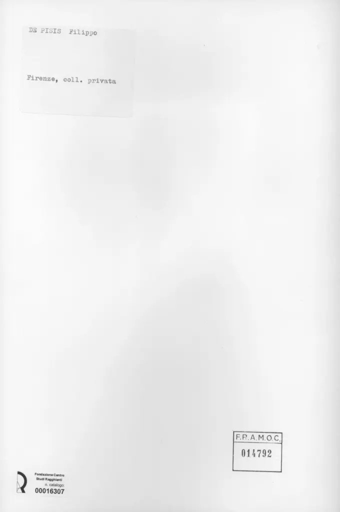 Anonimo , De Pisis, Filippo - -