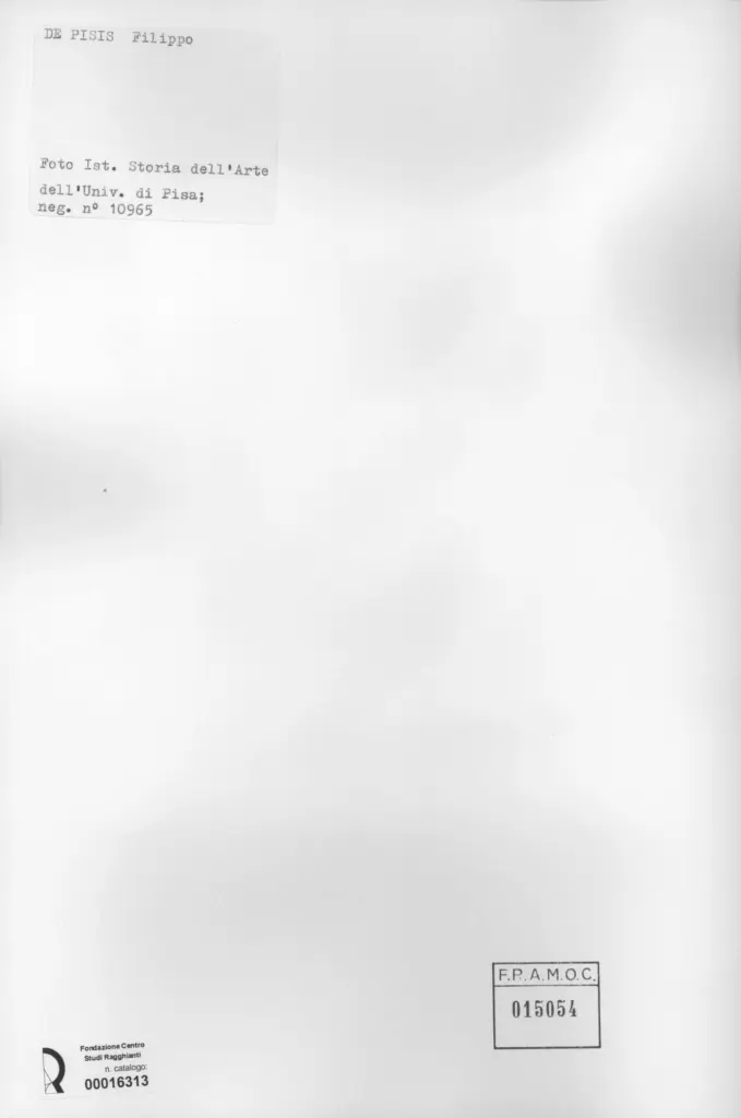 Università di Pisa. Dipartimento di Storia delle Arti , retro