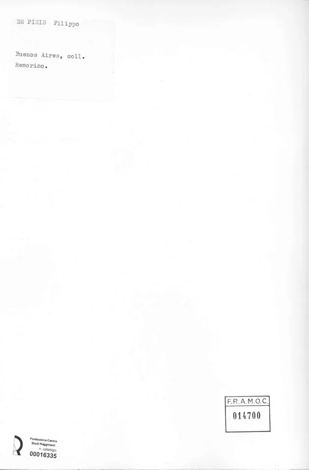 Anonimo, Anonimo , retro