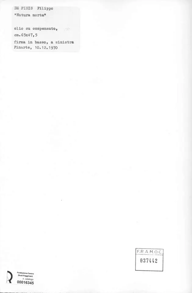 Anonimo, Anonimo , retro