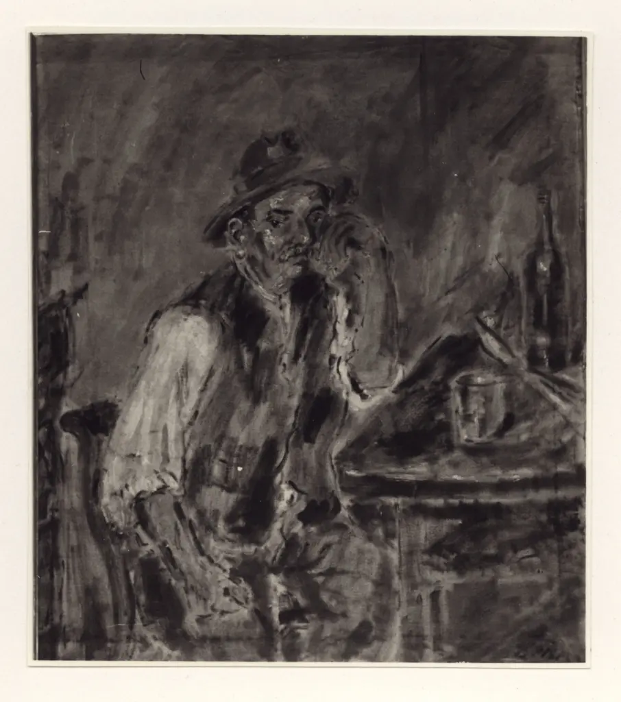 De Pisis, Filippo , Vecchio al tavolo