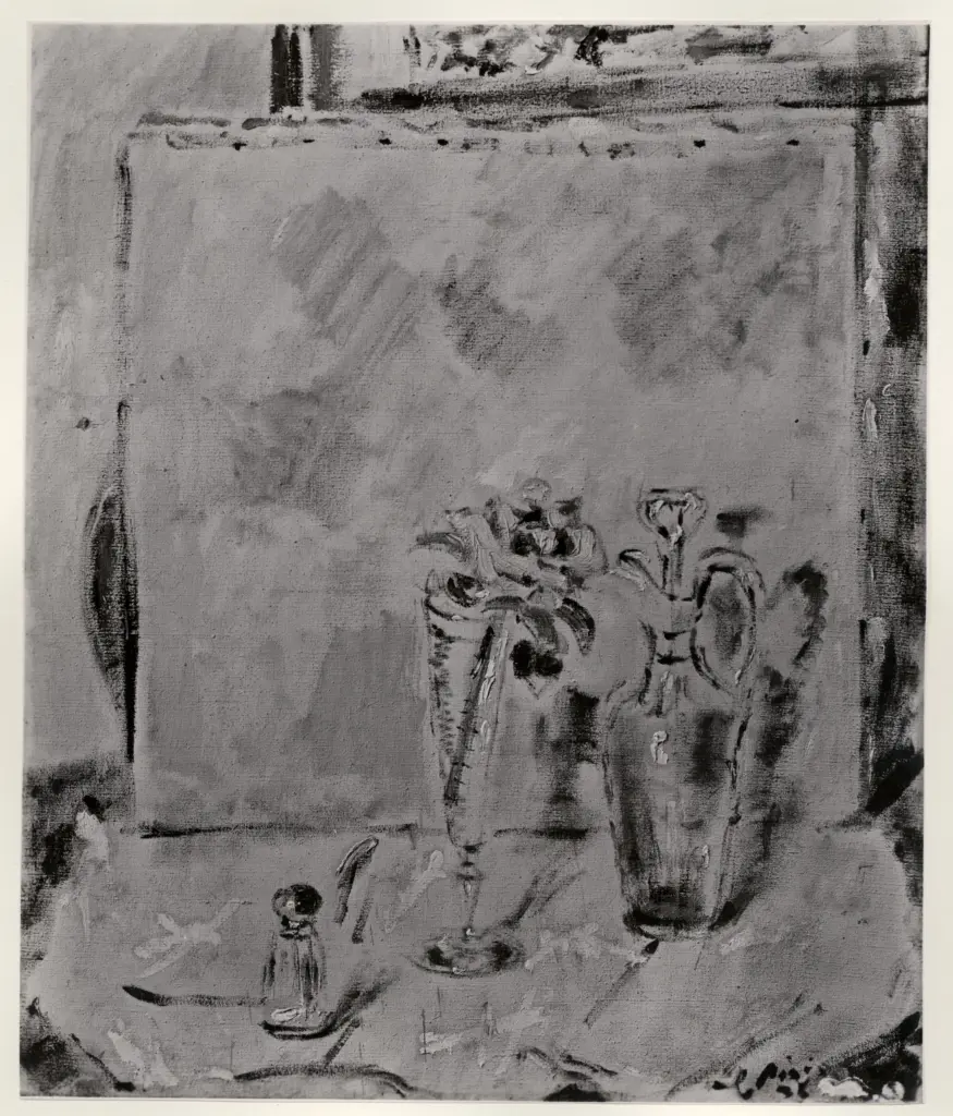 Anonimo , De Pisis, Filippo - sec. XX - Natura morta con le rose , fronte