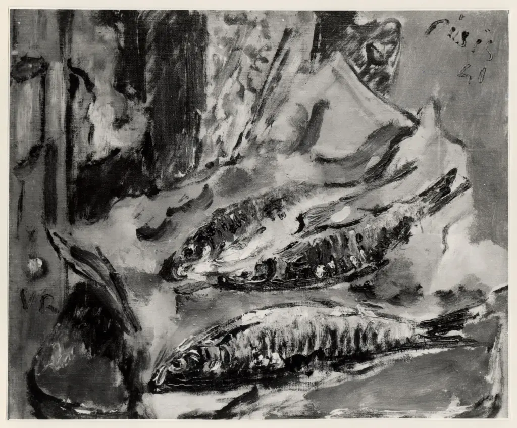 Giacomelli , De Pisis, Filippo - sec. XX - Pesci , fronte