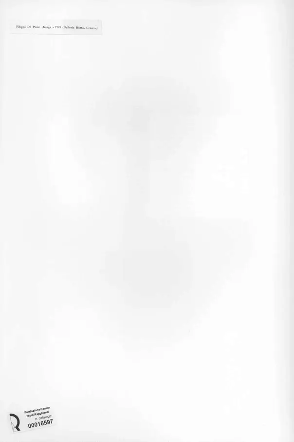 Anonimo , De Pisis, Filippo - sec. XX , retro