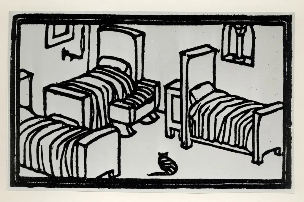 Anonimo , Disertori, Benvenuto - sec. XX - Vignetta del Decameron , fronte