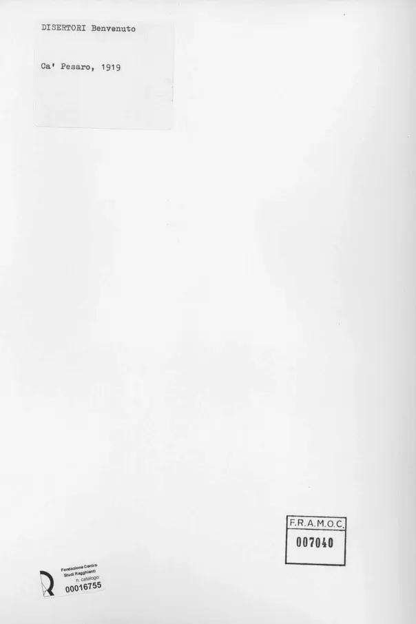 Anonimo, Anonimo , retro