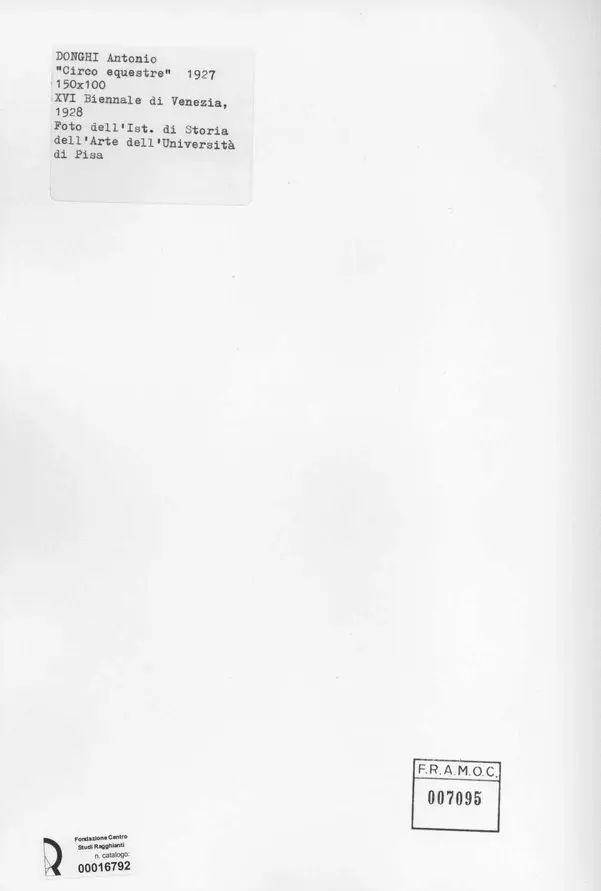 Anonimo, Anonimo , retro