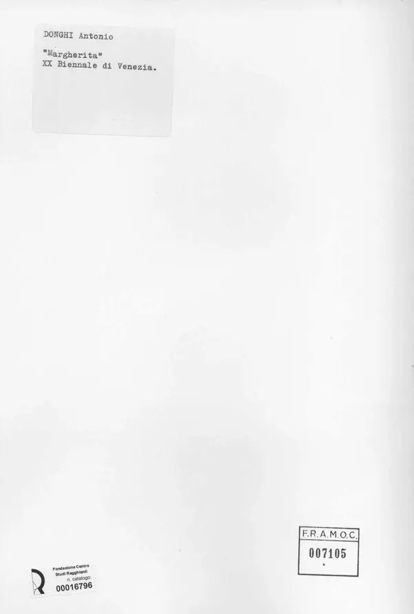 Anonimo, Anonimo , retro