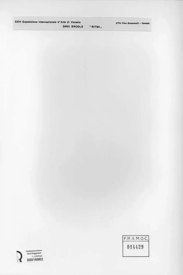 Giacomelli , Drei, Ercole - sec. XX - Ritmi , retro
