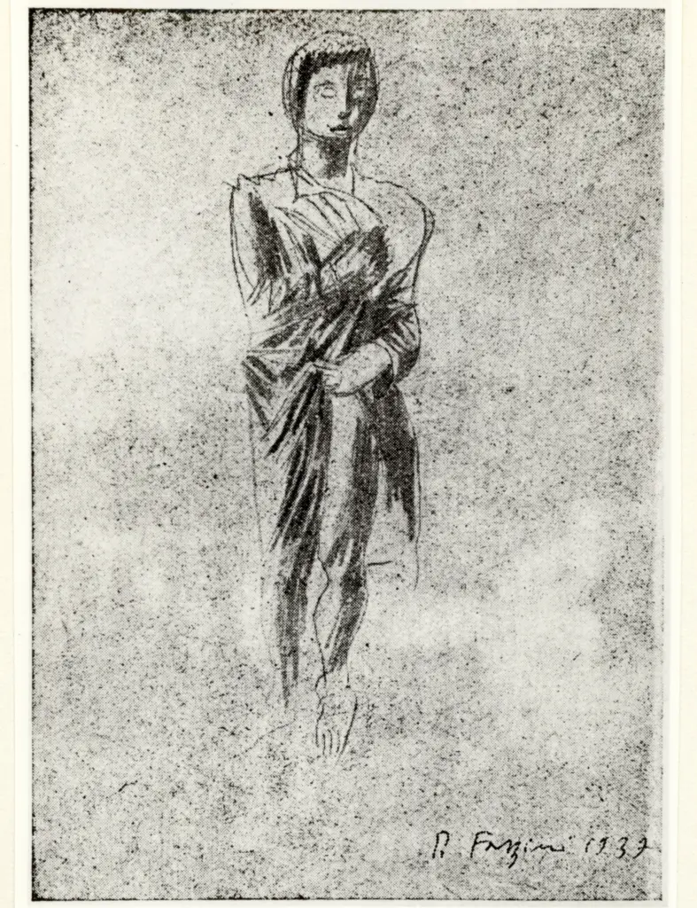 Anonimo , Fazzini, Pericle - sec. XX - Figura umana , fronte