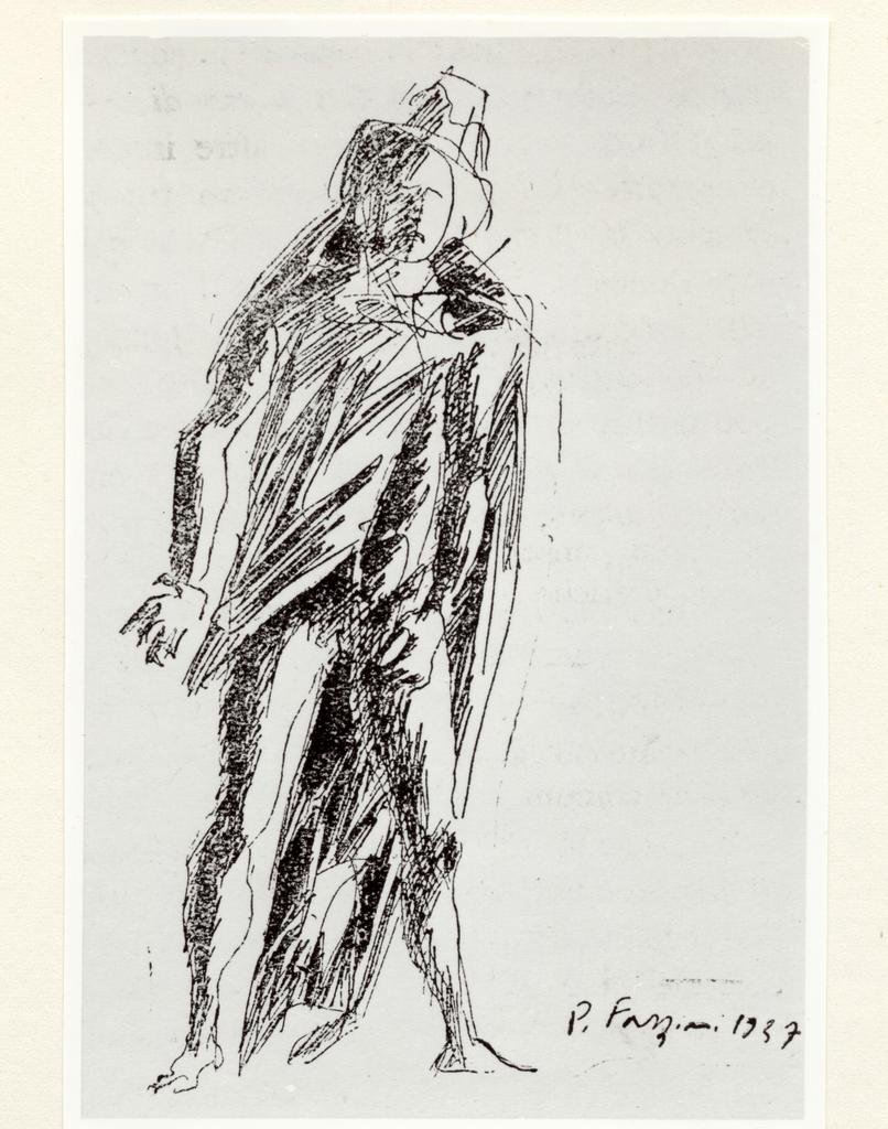 Anonimo , Fazzini, Pericle - sec. XX - Figura umana , fronte