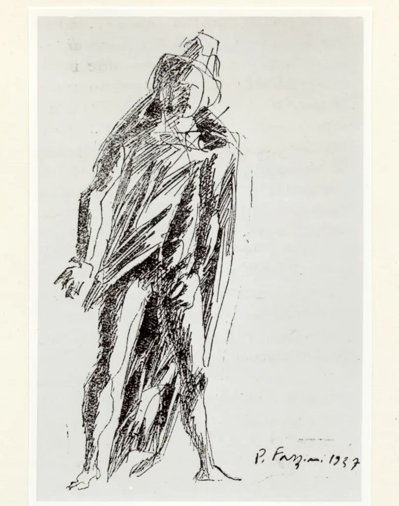 Anonimo , Fazzini, Pericle - sec. XX - Figura umana , fronte